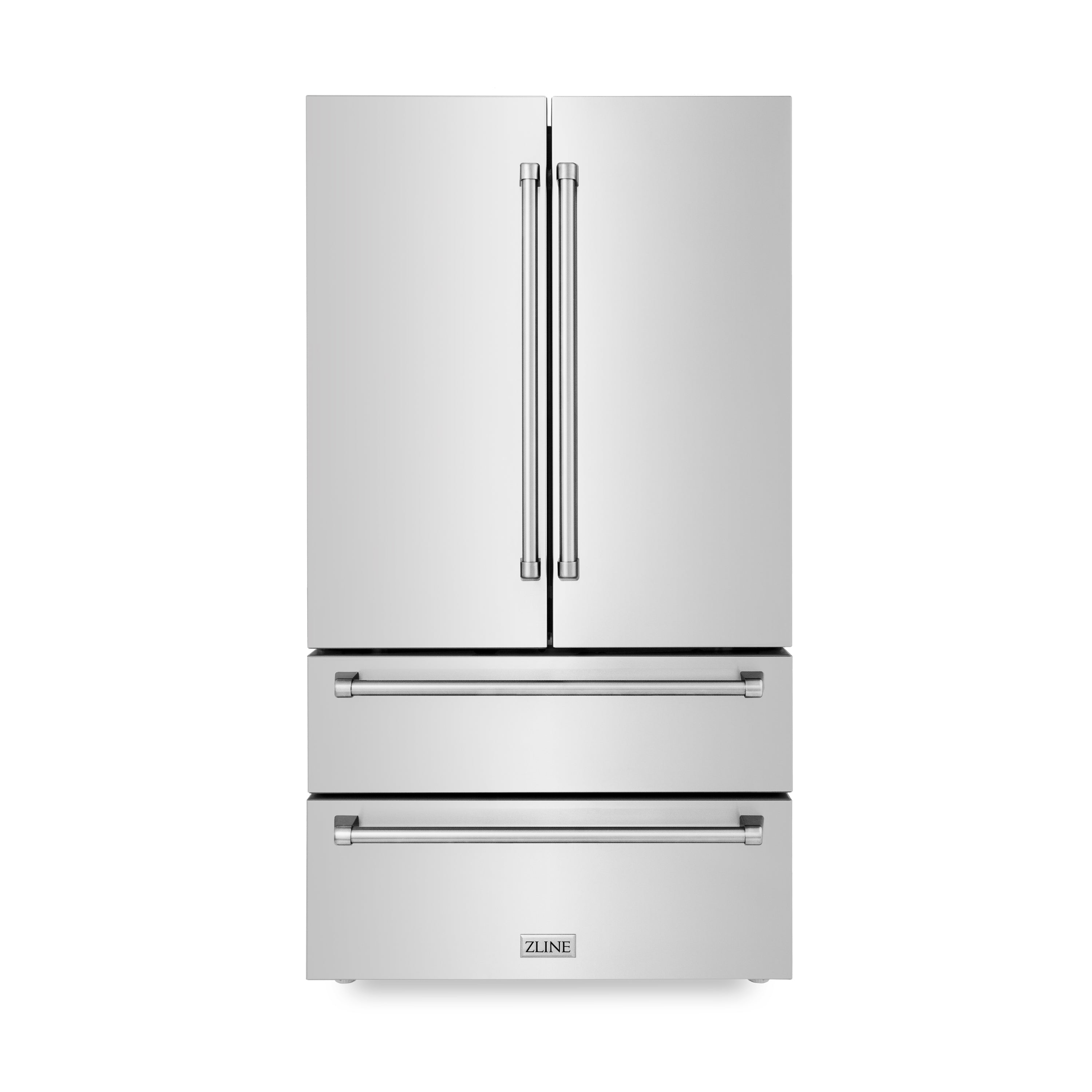 ZLINE 36 in. 22.5 cu. ft Freestanding French Door Refrigerator with Ice Maker in Fingerprint Resistant Stainless Steel (RFM-36)