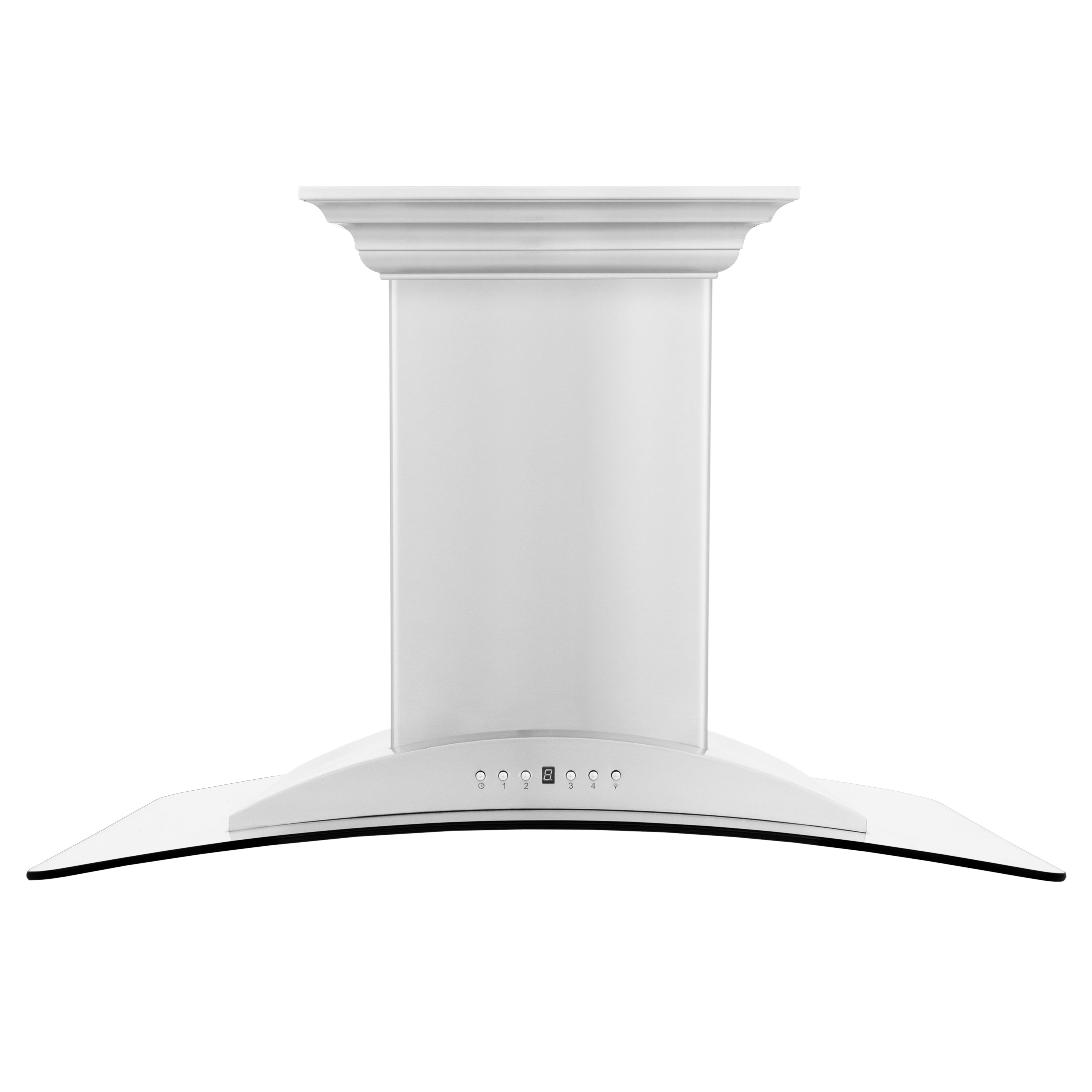 ZLINE Island Mount Range Hood in Stainless Steel with Built-in CrownSound™ Bluetooth Speakers (GL9iCRN-BT)