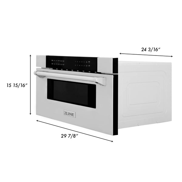 ZLINE 30 in. 1.2 cu. ft. Built-In Microwave Drawer with Color Options (MWD-30)