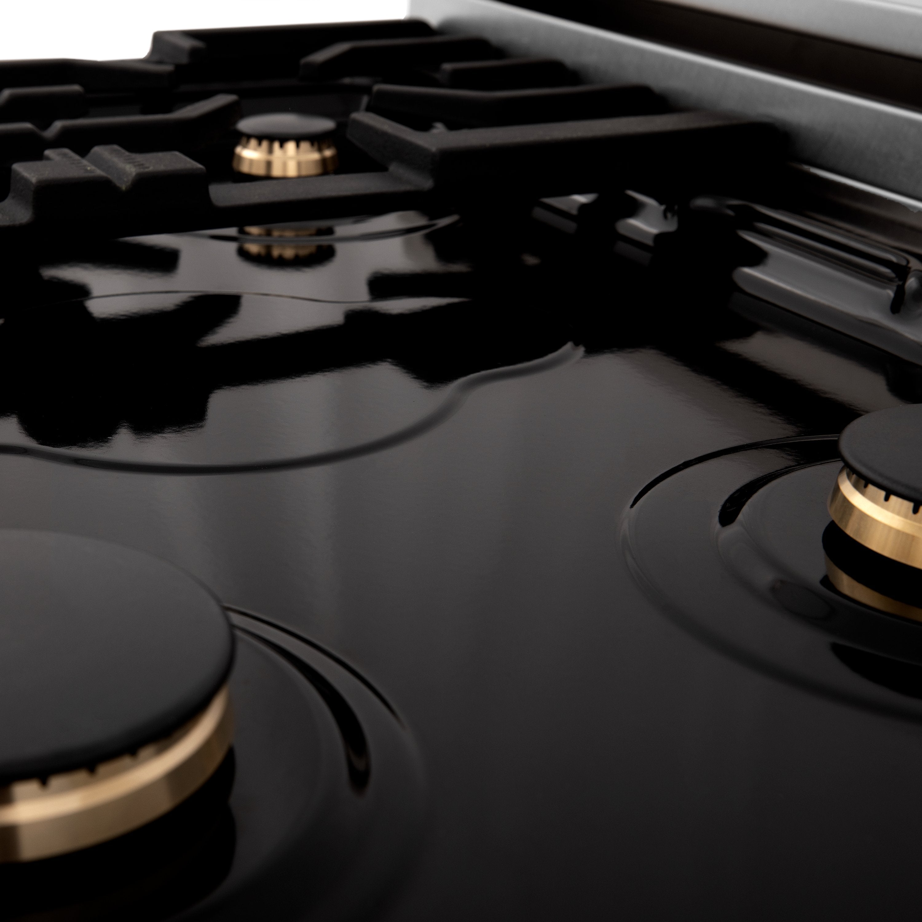 ZLINE Autograph Edition 36" Porcelain Rangetop with 6 Gas Burners in Stainless Steel and Accents (RTZ-36)