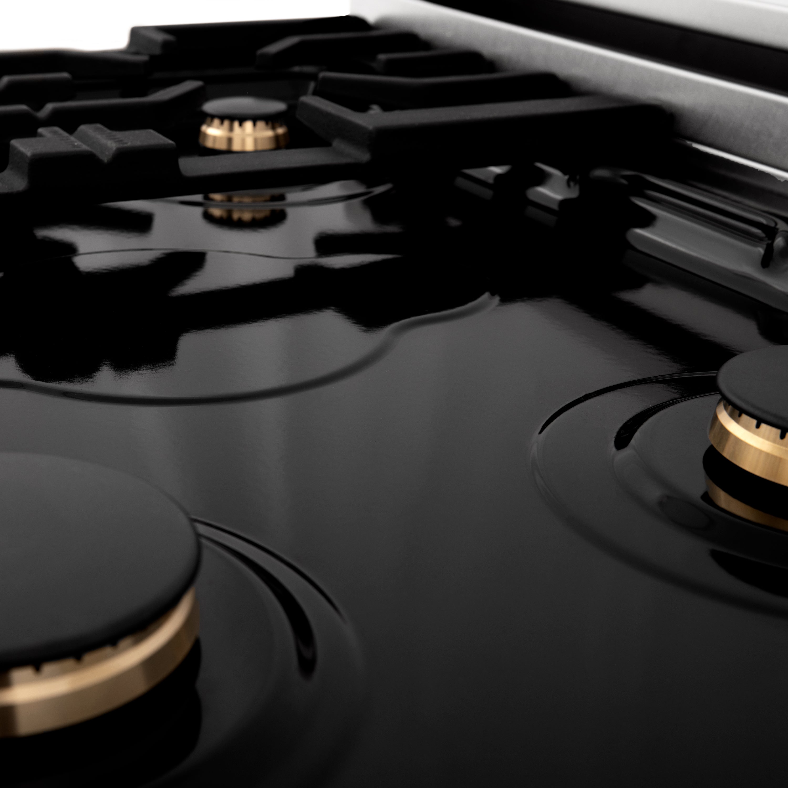 ZLINE Autograph Edition 30" Porcelain Rangetop with 4 Gas Burners in Stainless Steel and Accents (RTZ-30)