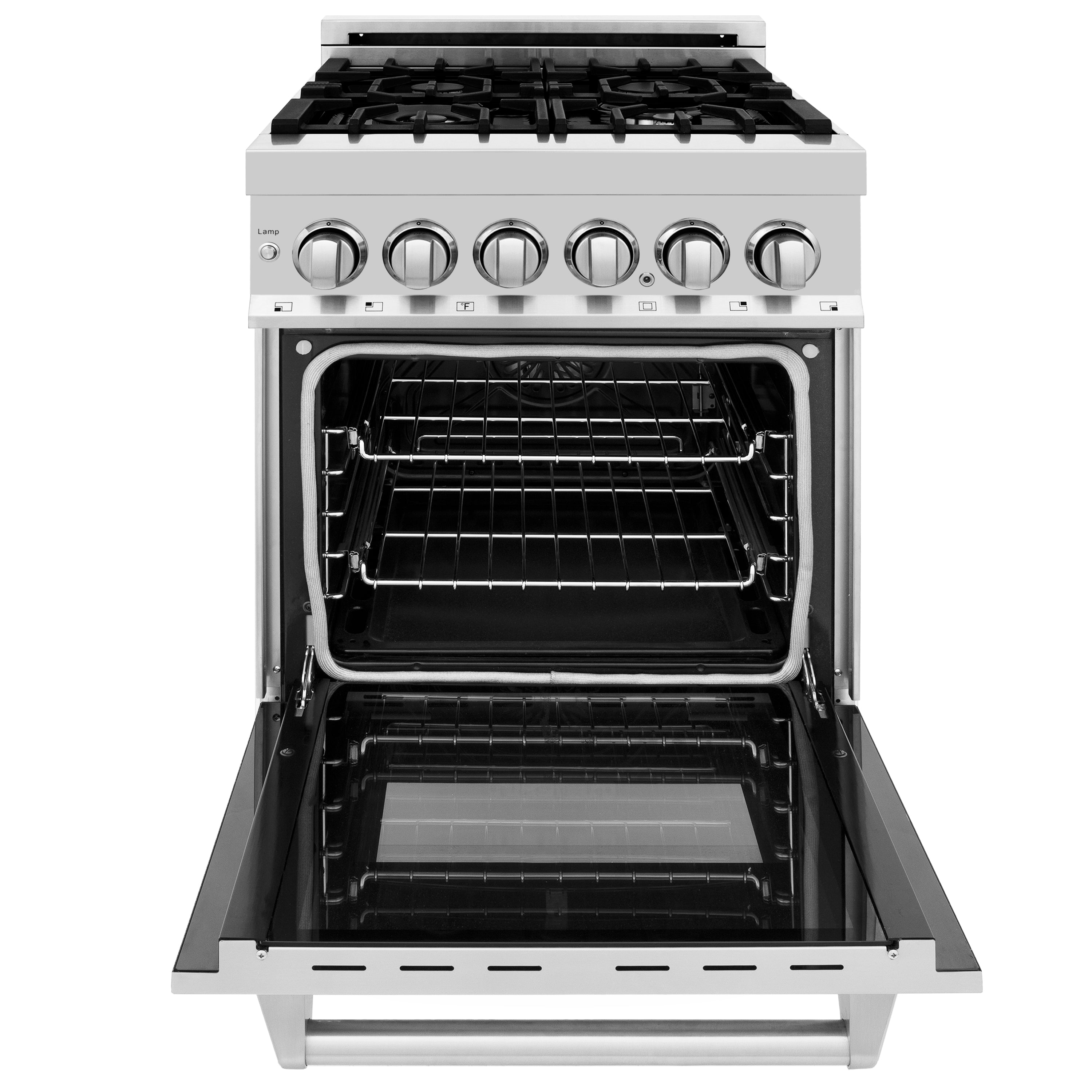 ZLINE 24" Professional Dual Fuel Range with Color Door Options (RA24)