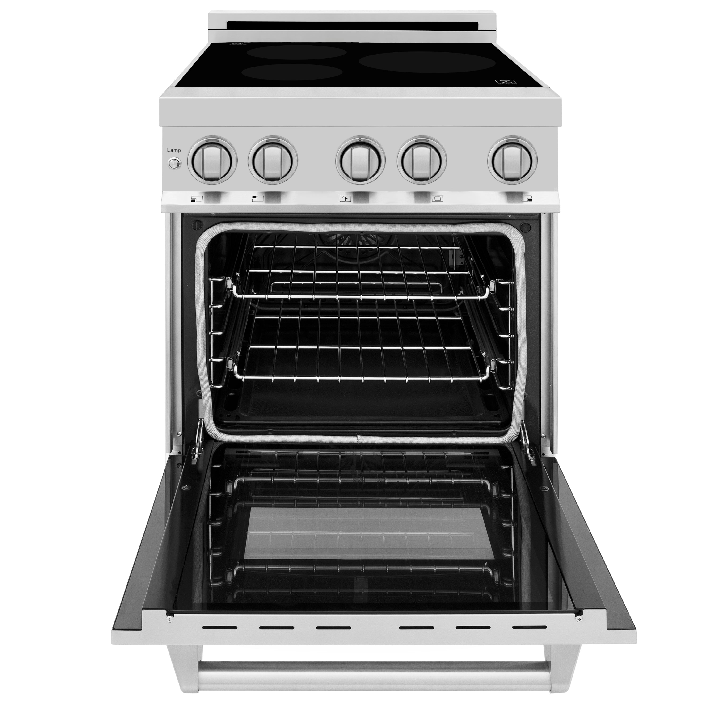 ZLINE 24" 2.8 cu. ft. Induction Range with a 3 Element Stove and Electric Oven in Stainless Steel (RAIND-24)