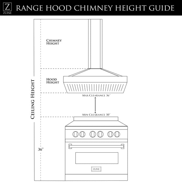 ZLINE Convertible Vent Wall Mount Range Hood in Stainless Steel (KN6)