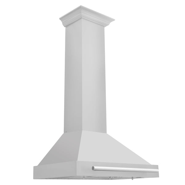 ZLINE 30 in. Stainless Steel Range Hood with Stainless Steel Handle and Colored Shell Options (KB4STX-30)