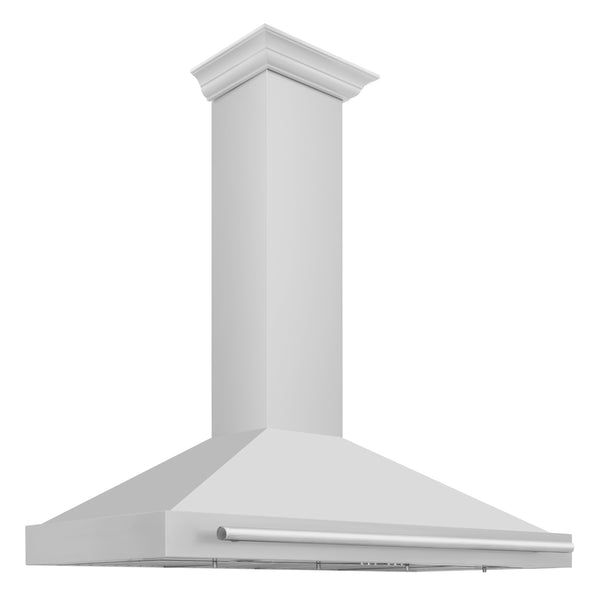 ZLINE 48 in. Stainless Steel Range Hood with Stainless Steel Handle and Colored Shell Options (KB4STX-48)