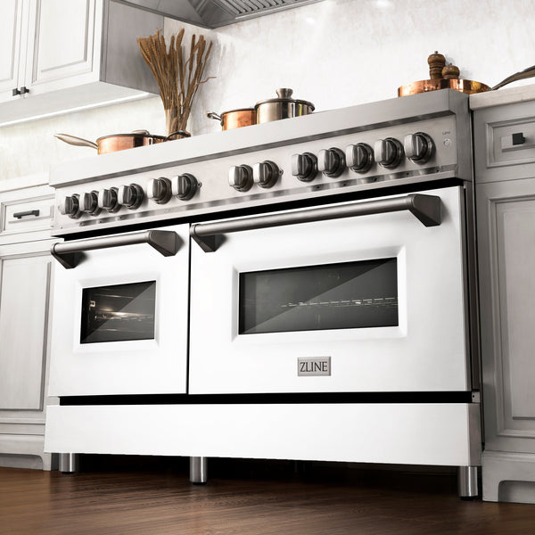 ZLINE 60" 7.4 cu. ft. Dual Fuel Range with Gas Stove and Electric Oven in Stainless Steel (RA60)