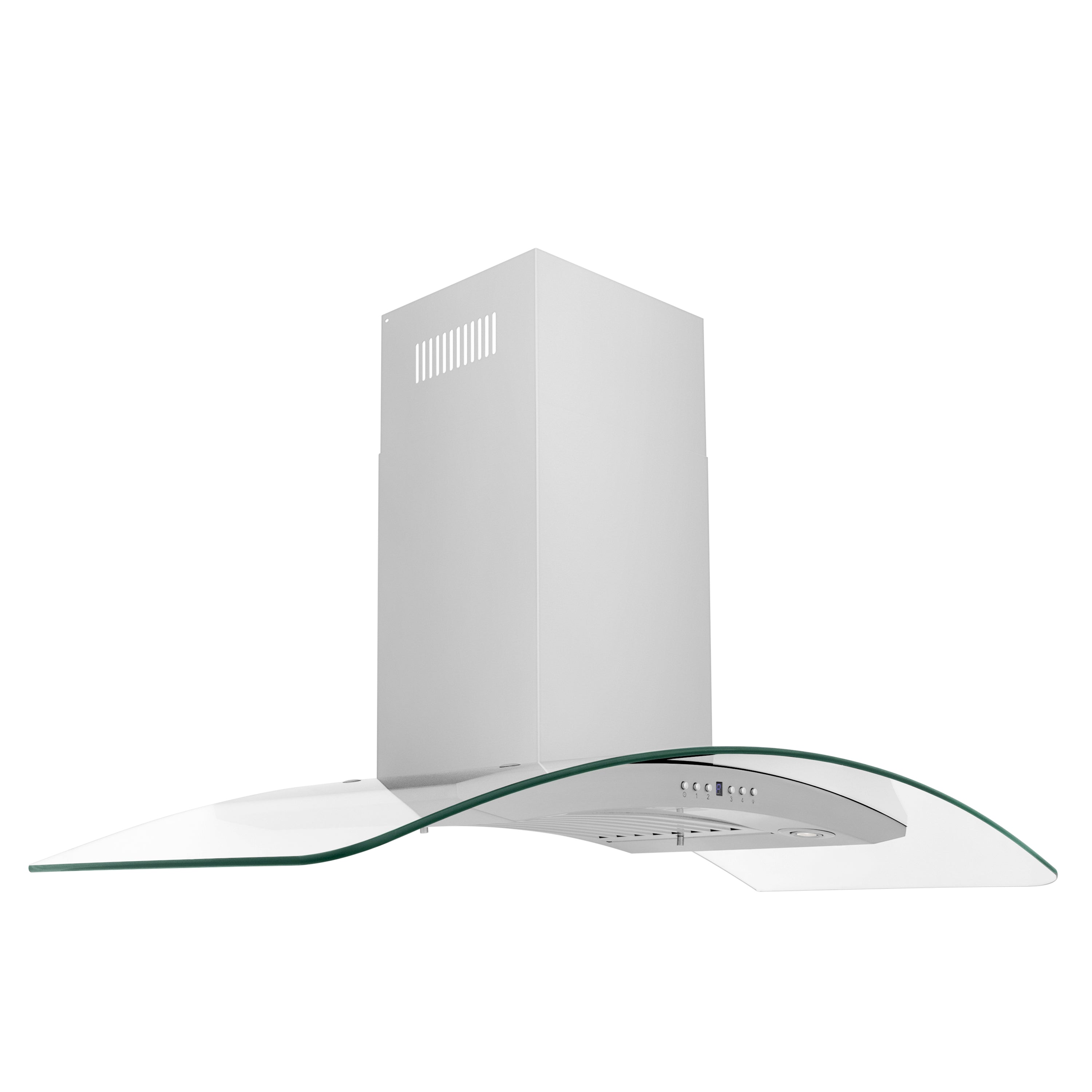 ZLINE Convertible Vent Wall Mount Range Hood in Stainless Steel & Glass (KN4)