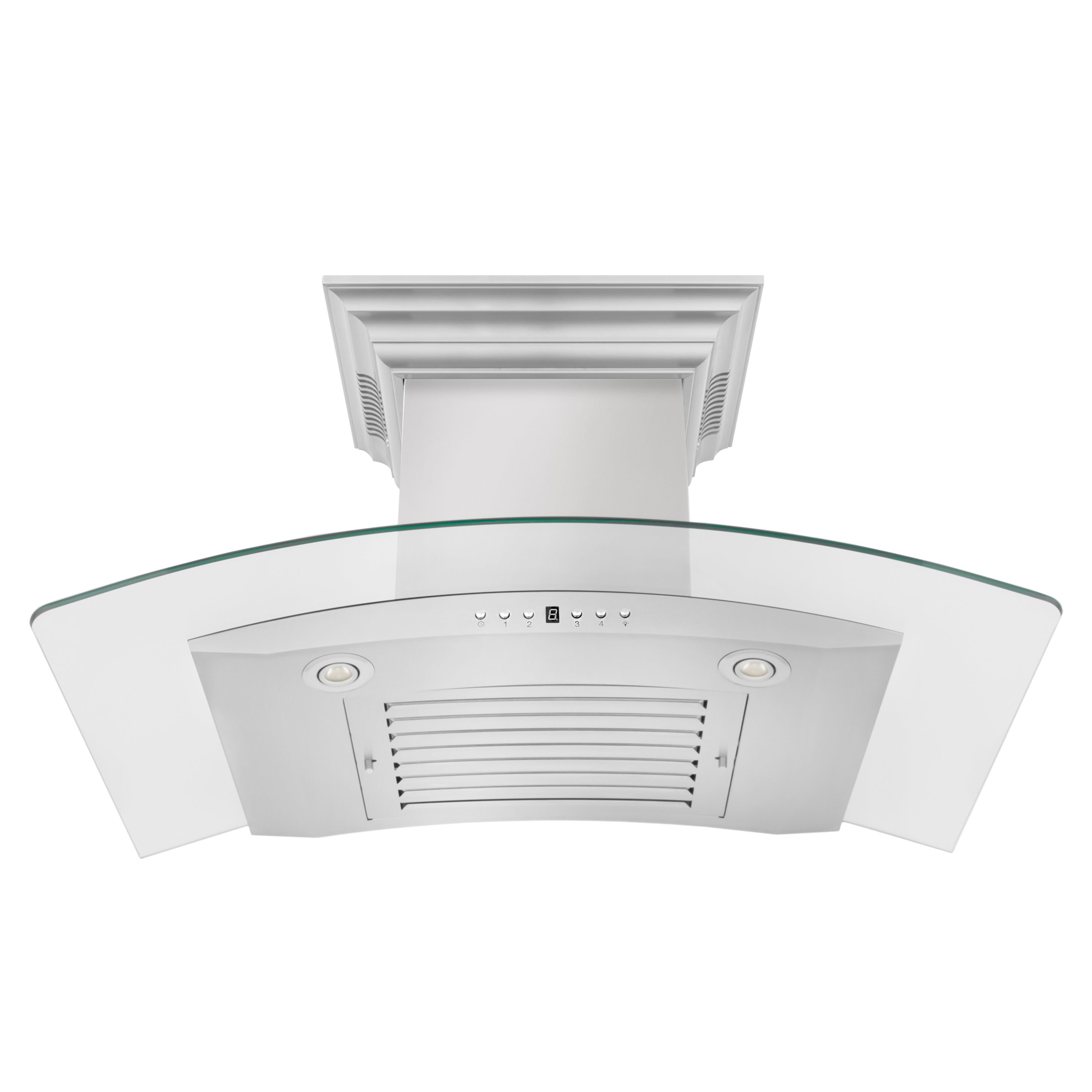 ZLINE Wall Mount Range Hood in Stainless Steel with Built-in CrownSound™ Bluetooth Speakers (KN4CRN-BT)