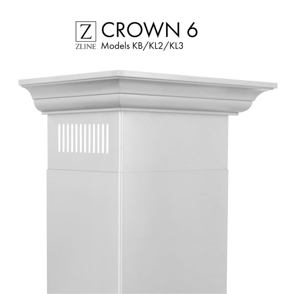 ZLINE Crown Molding #6 For Wall Range Hood (CM6-KB/KL2/KL3)