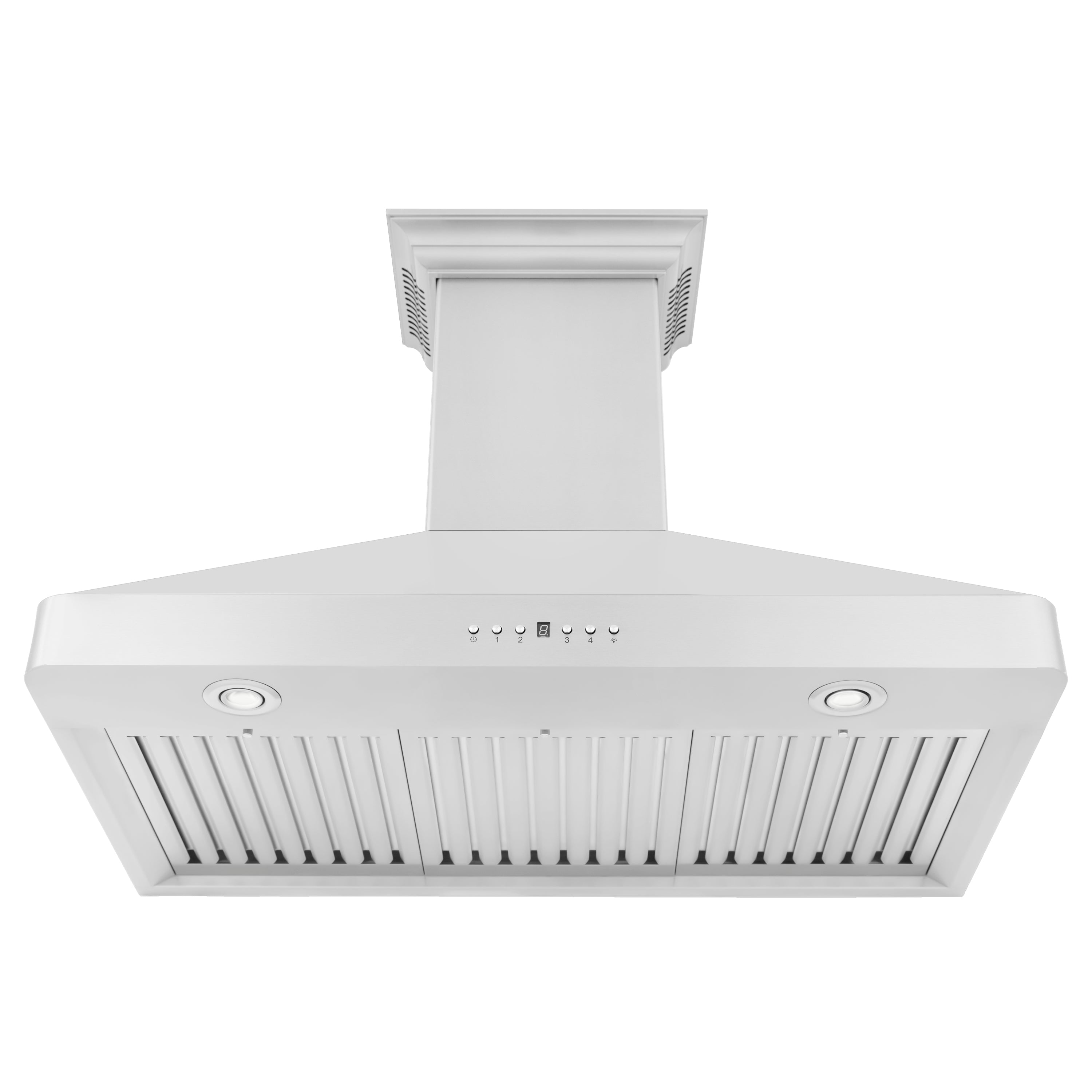 ZLINE 30 in. Wall Mount Range Hood in Stainless Steel with Built-in CrownSound® Bluetooth Speakers (KF2CRN-BT)