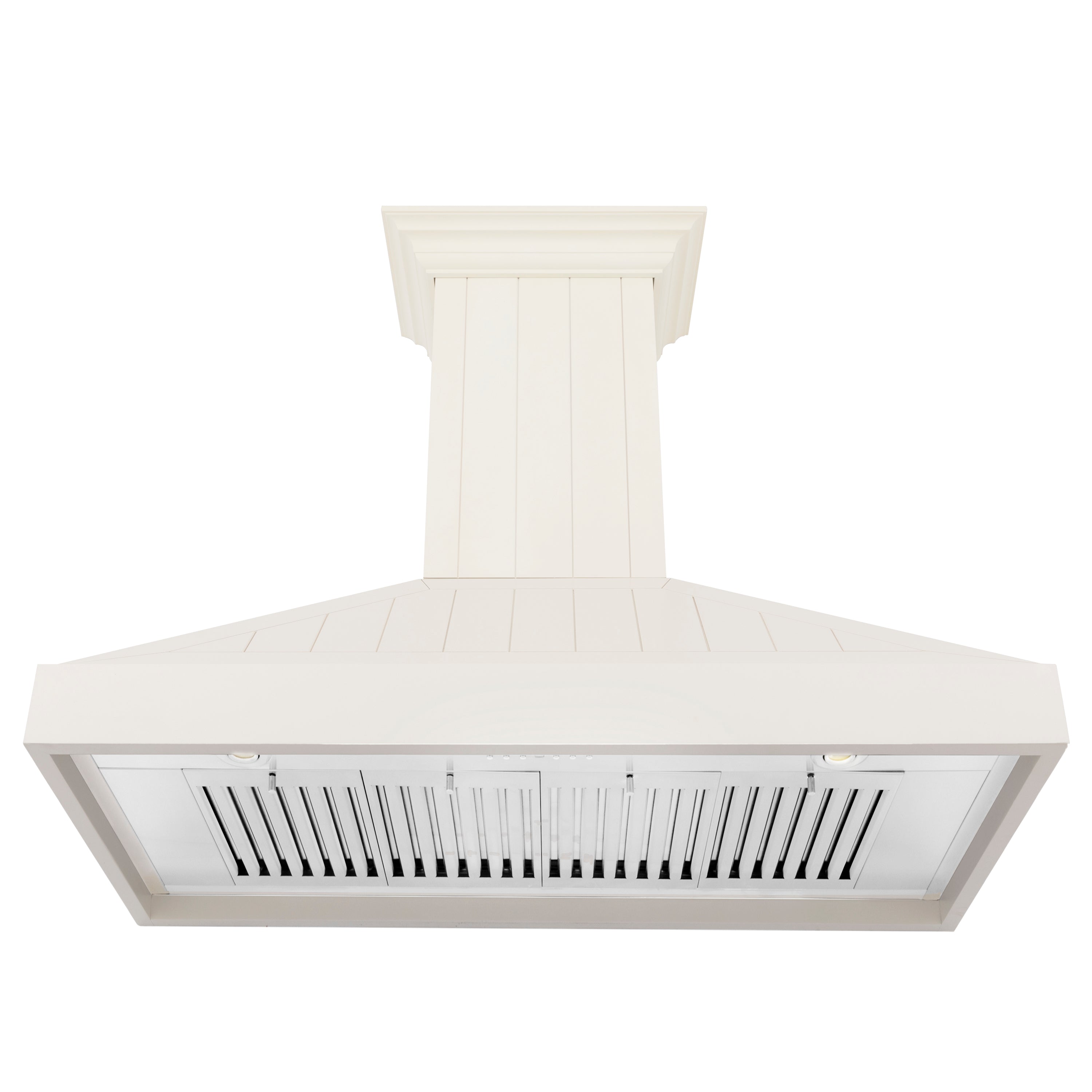 ZLINE Wooden Wall Mount Range Hood in Cottage White - Includes Motor (KPTT)