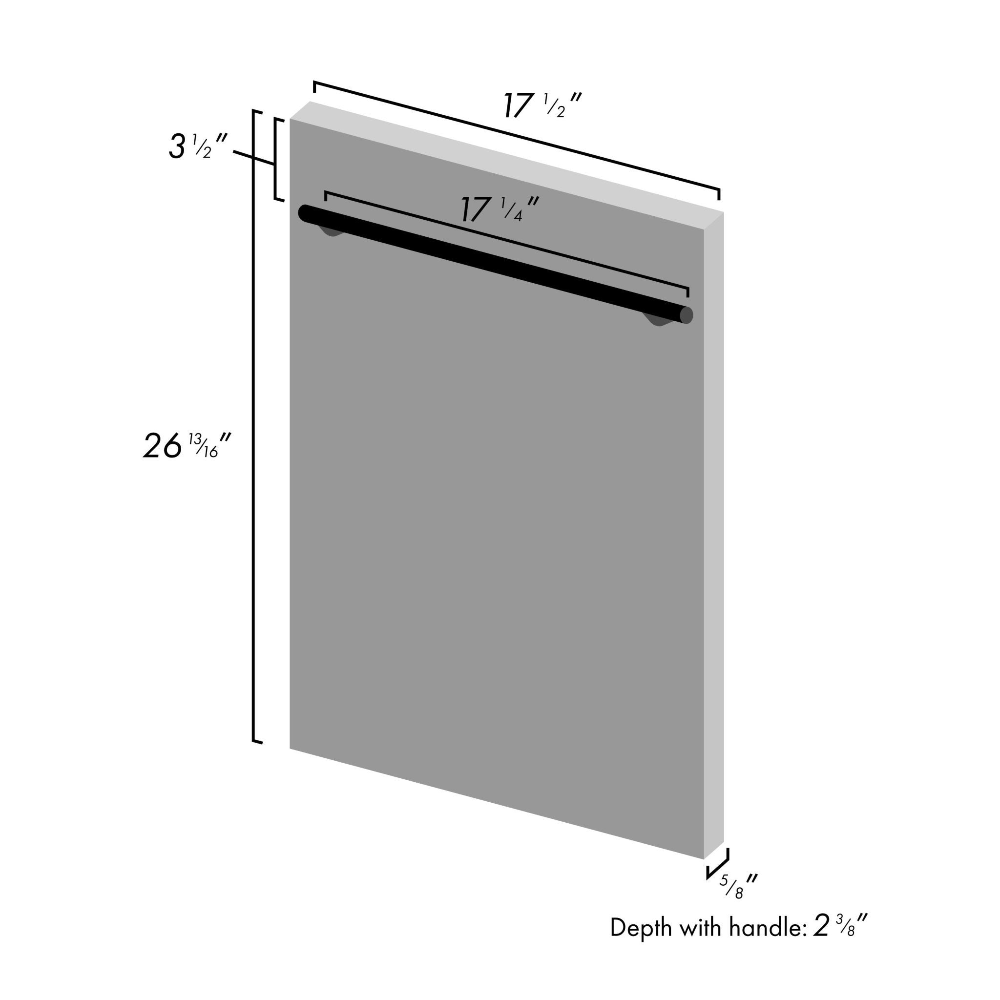 ZLINE 18 in. Compact Stainless Steel Top Control Dishwasher with Stainless Steel Tub and Modern Style Handle, 40dBa