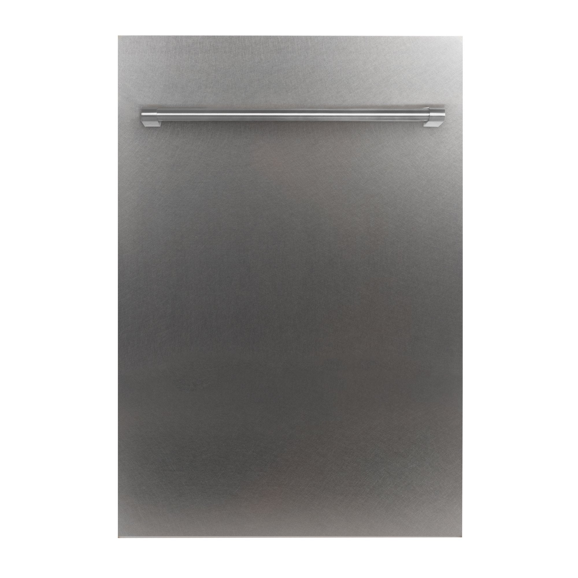 ZLINE 18 in. Compact Stainless Steel Top Control Dishwasher with Stainless Steel Tub and Traditional Style Handle, 40dBa