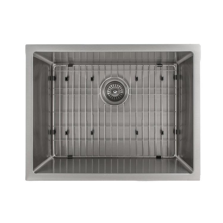 ZLINE 23" Meribel Undermount Single Bowl Kitchen Sink with Bottom Grid (SRS-23)