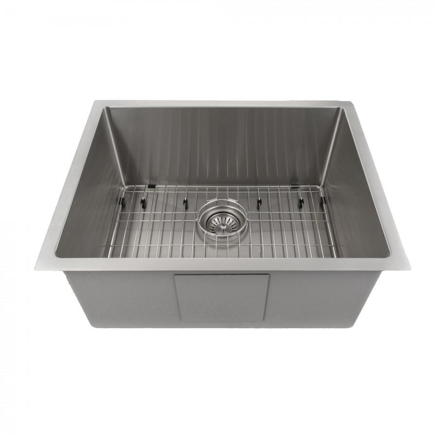 ZLINE 23" Meribel Undermount Single Bowl Kitchen Sink with Bottom Grid (SRS-23)