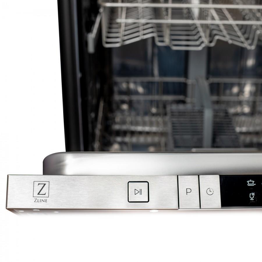 ZLINE 24 in. Top Control Dishwasher with Stainless Steel Tub and Traditional Style Handle, 40dBa