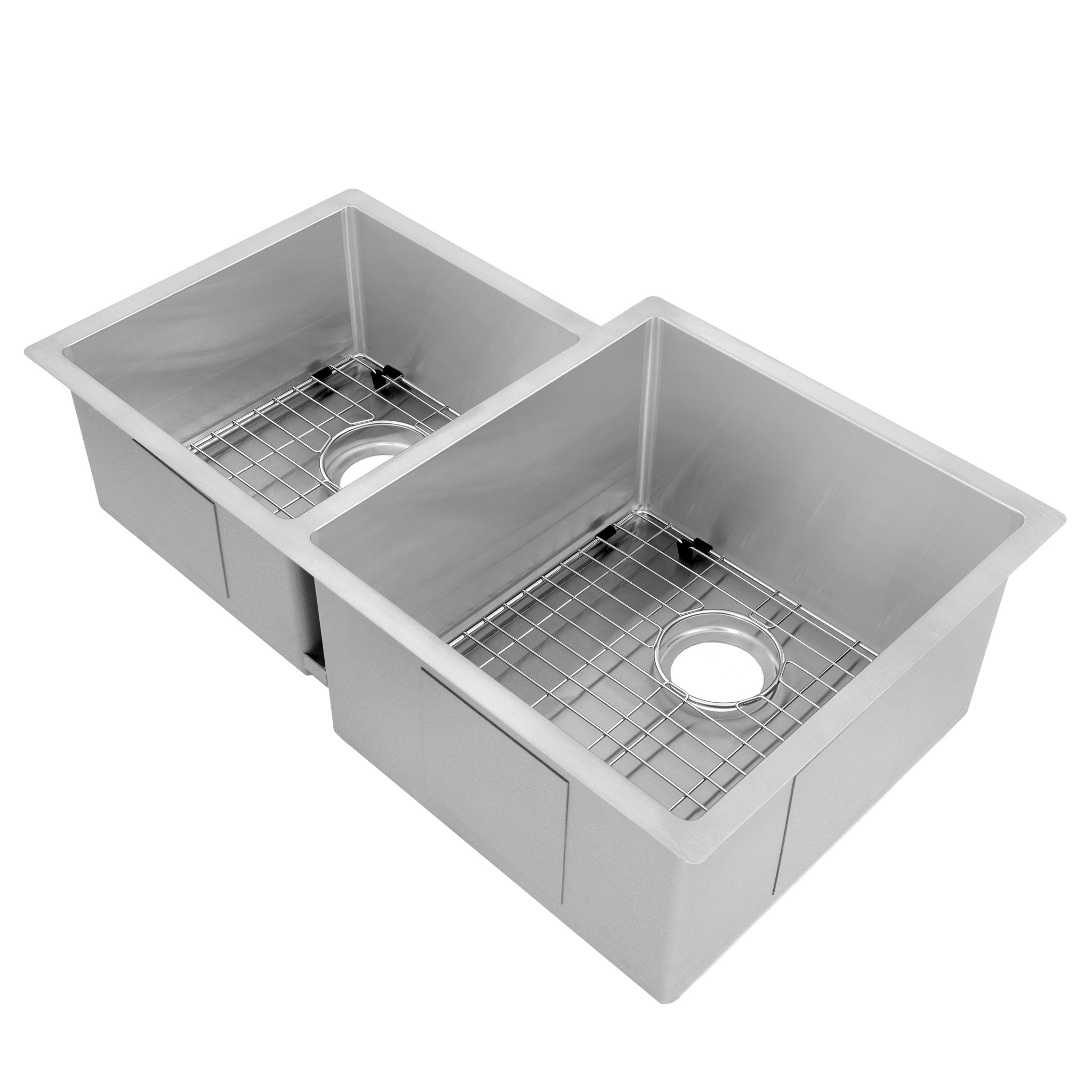 ZLINE 32" Jackson Undermount Double Bowl Kitchen Sink with Bottom Grid (SRDL-32)