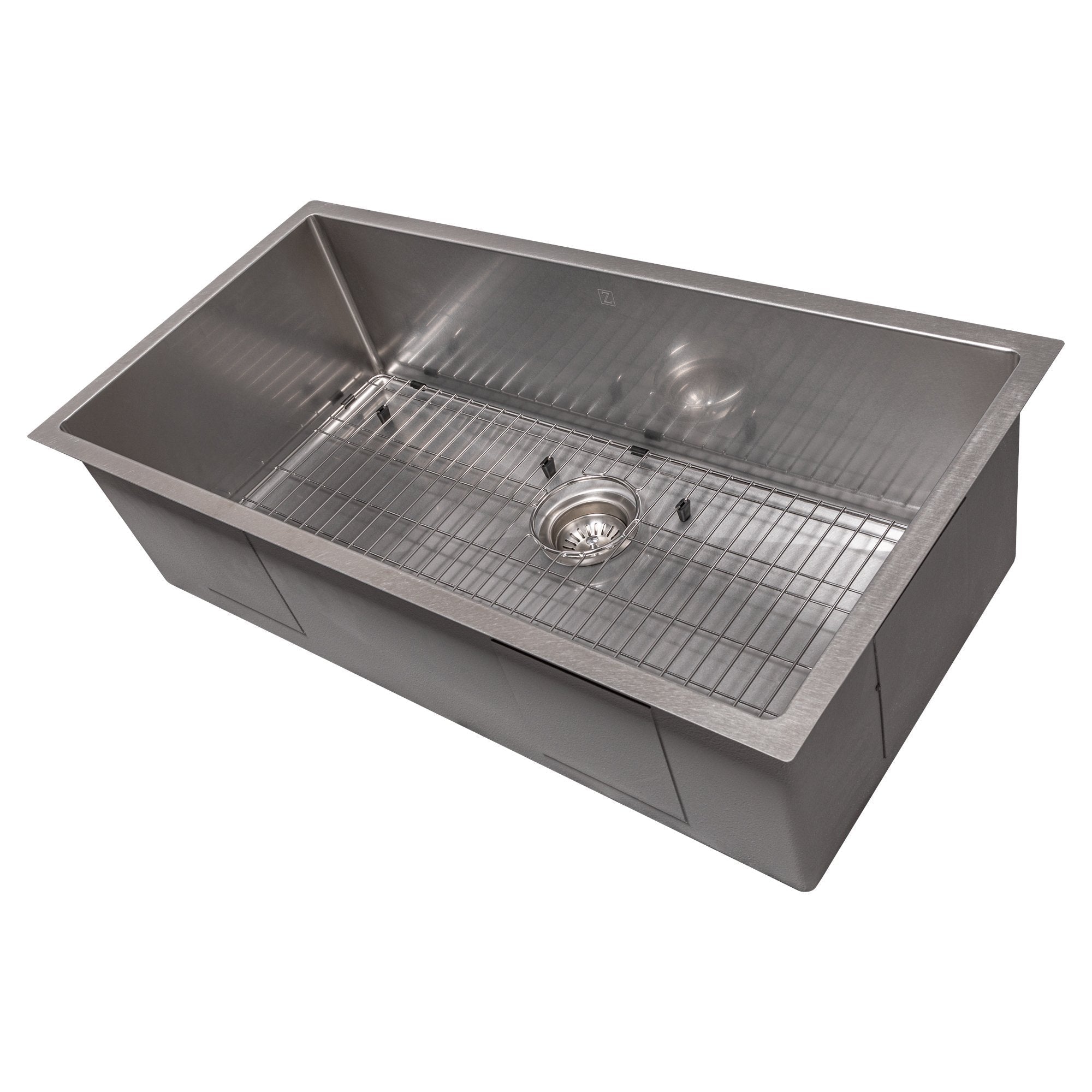 ZLINE 36" Meribel Undermount Single Bowl Kitchen Sink with Bottom Grid (SRS-36)