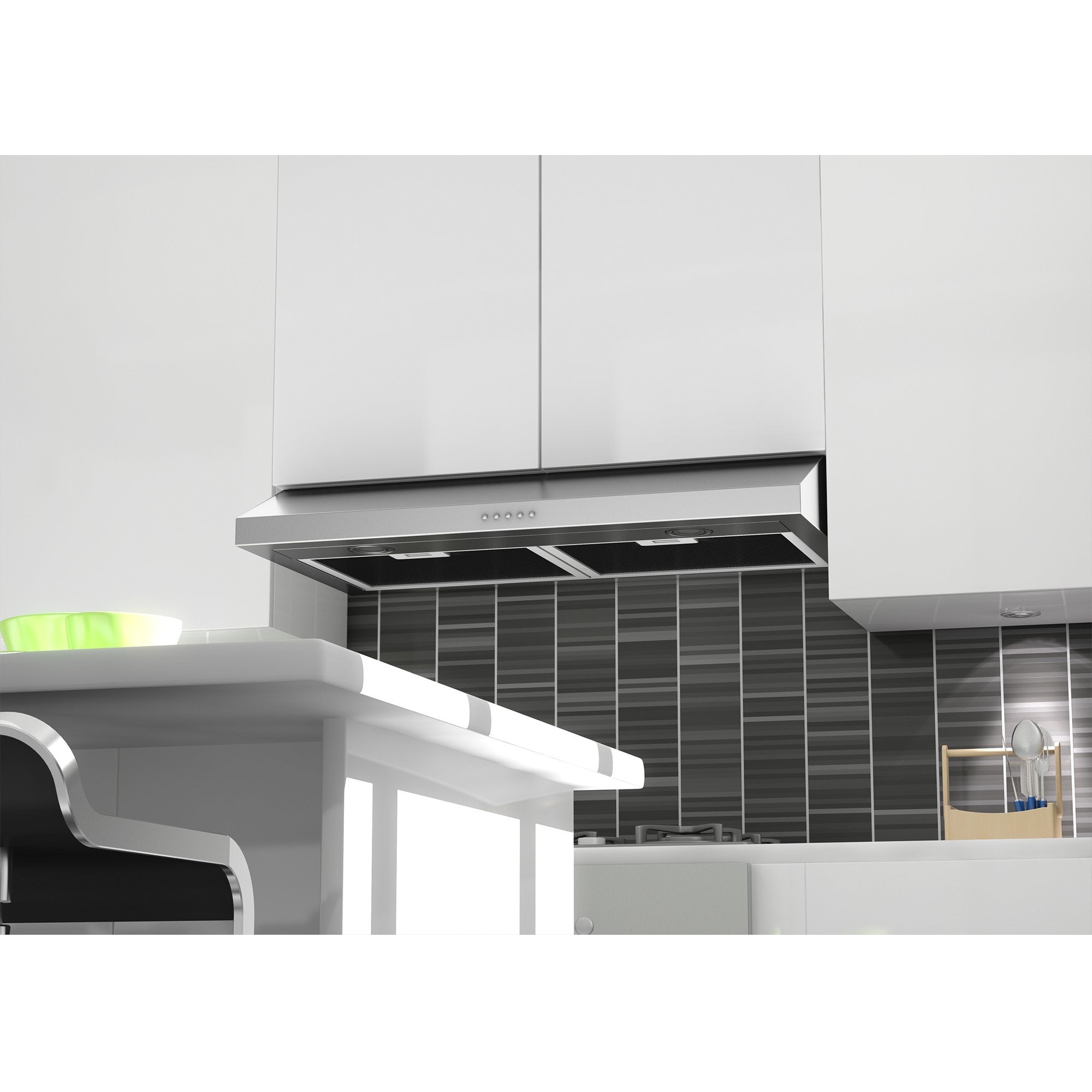 ZLINE 280 CFM Ducted Under Cabinet Range Hood in Stainless Steel - Hardwired Power (615)