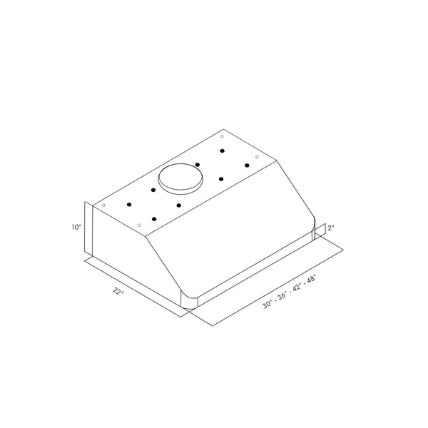 ZLINE Ducted Under Cabinet Range Hood in Stainless Steel (619)