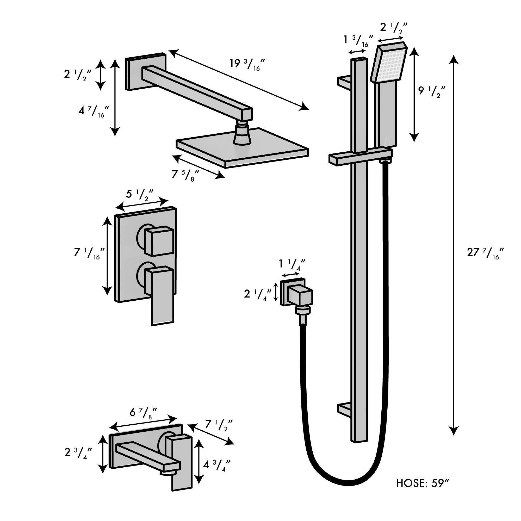 ZLINE Bliss Shower System (BLS-SHS)