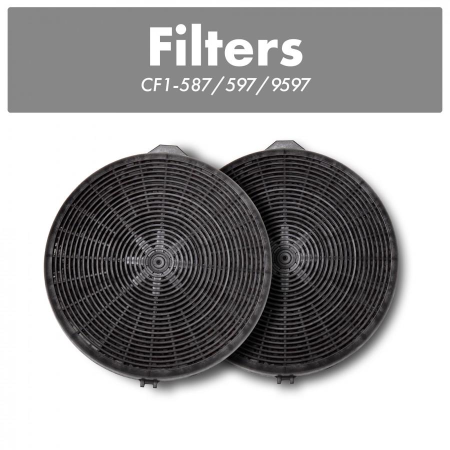 ZLINE Charcoal Replacement Filters for Models 587, 597, and 9597 (Set of 2) (CF1-587/597/9597)