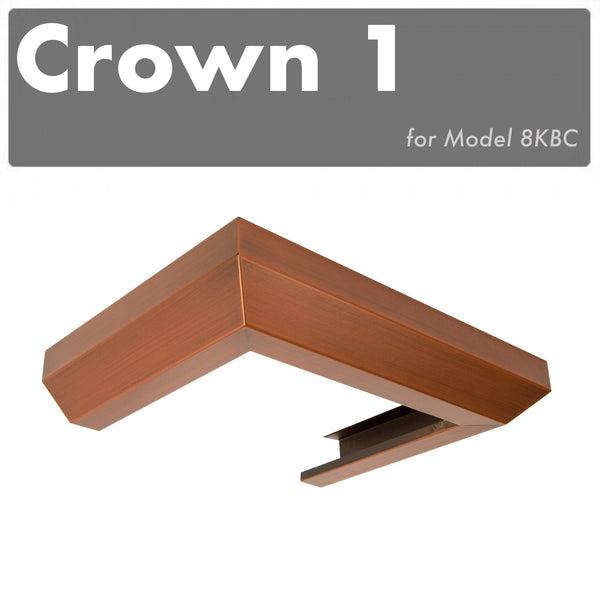 ZLINE Crown Molding #1 For Designer Wall Range Hood (CM1-8KBC)