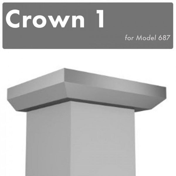 ZLINE Crown Molding #1 For Wall Range Hood (CM1-687)