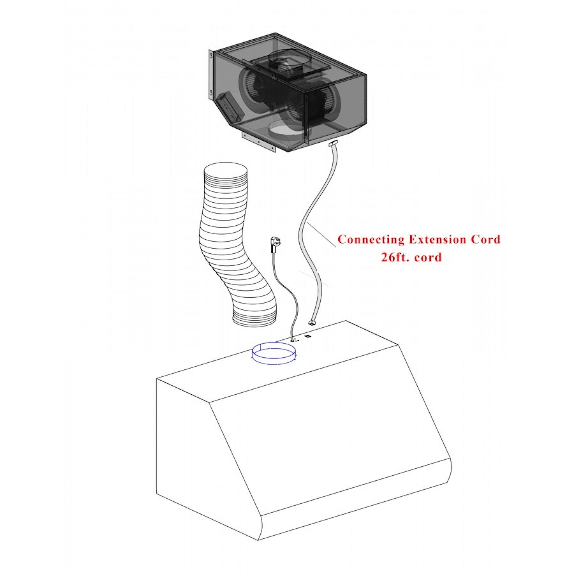 ZLINE Ducted Remote Blower Range Hood Insert in Stainless Steel (698-RD)