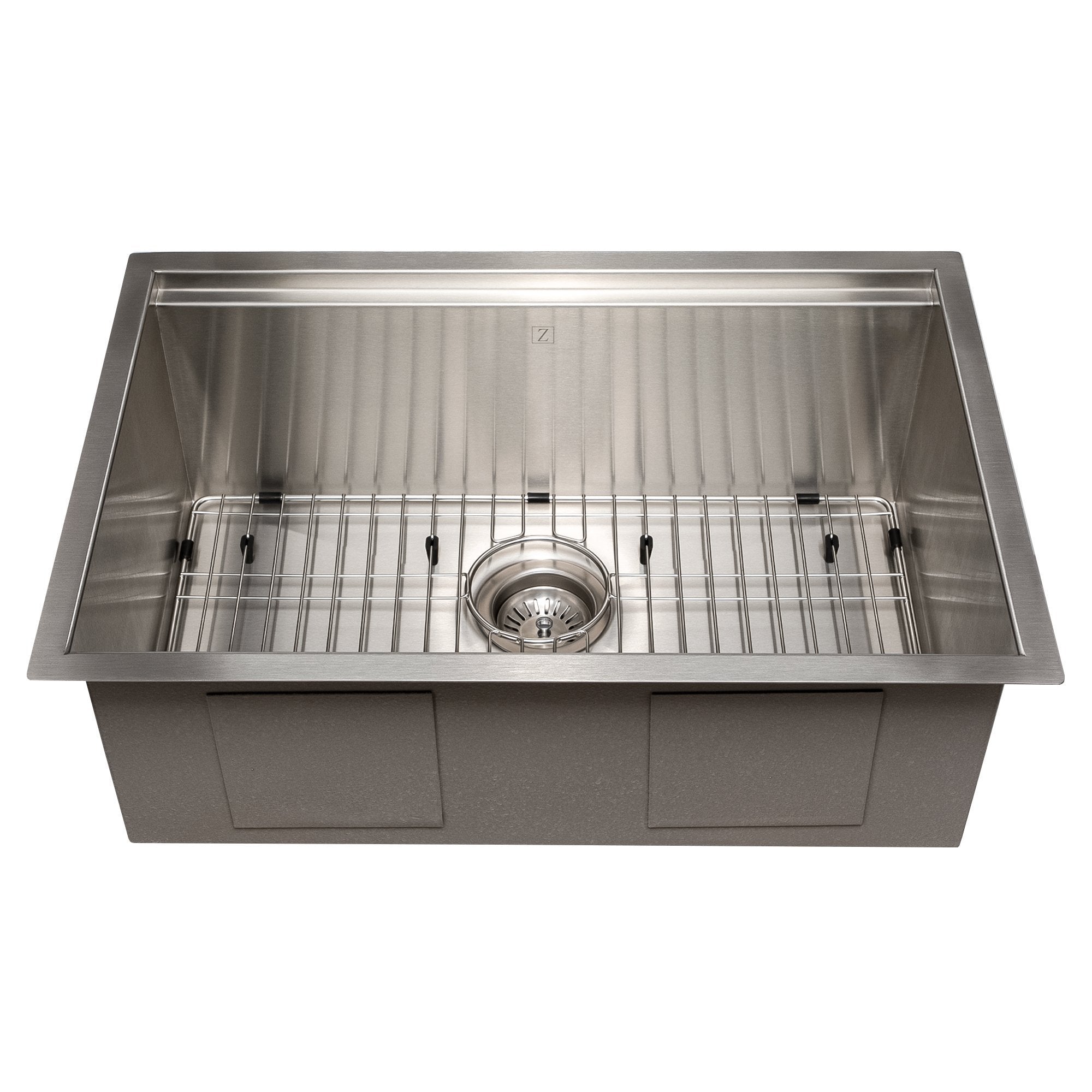 ZLINE 27" Garmisch Undermount Single Bowl Kitchen Sink with Bottom Grid and Accessories (SLS)