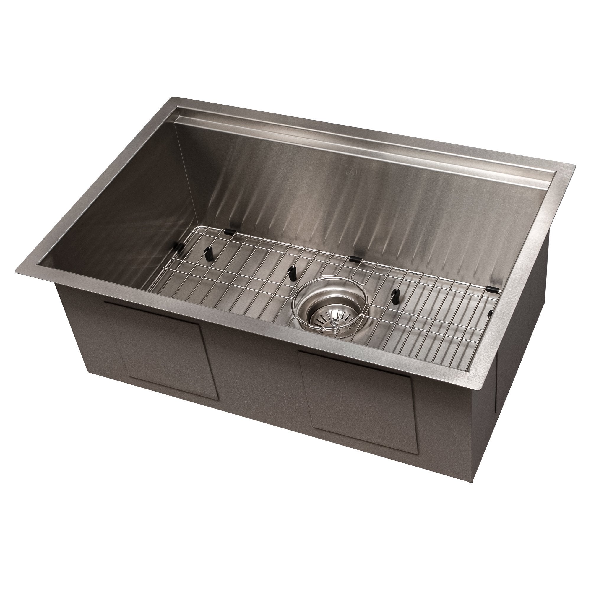 ZLINE 27" Garmisch Undermount Single Bowl Kitchen Sink with Bottom Grid and Accessories (SLS)