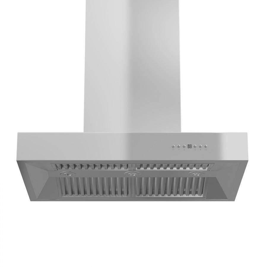 ZLINE Ducted Professional Island Mount Range Hood in Stainless Steel (KECOMi)