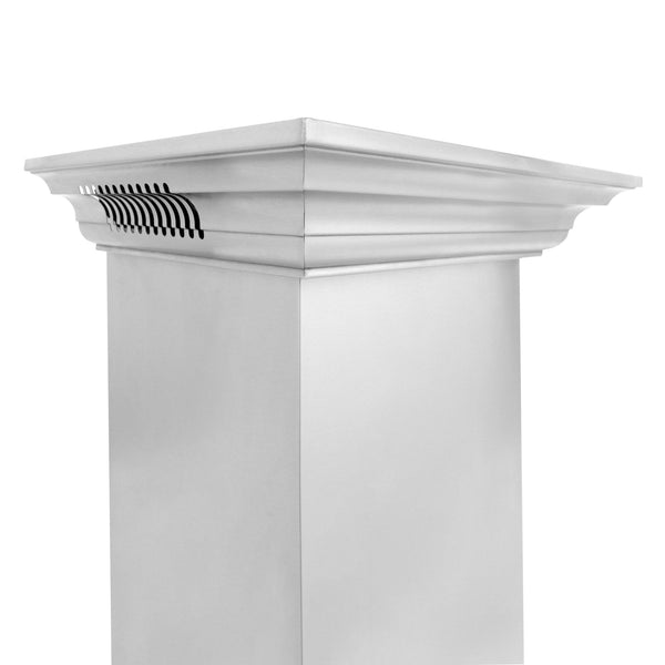 ZLINE Ducted Vent Wall Mount Range Hood in Stainless Steel with Built-in CrownSound™ Bluetooth Speakers (667CRN-BT)