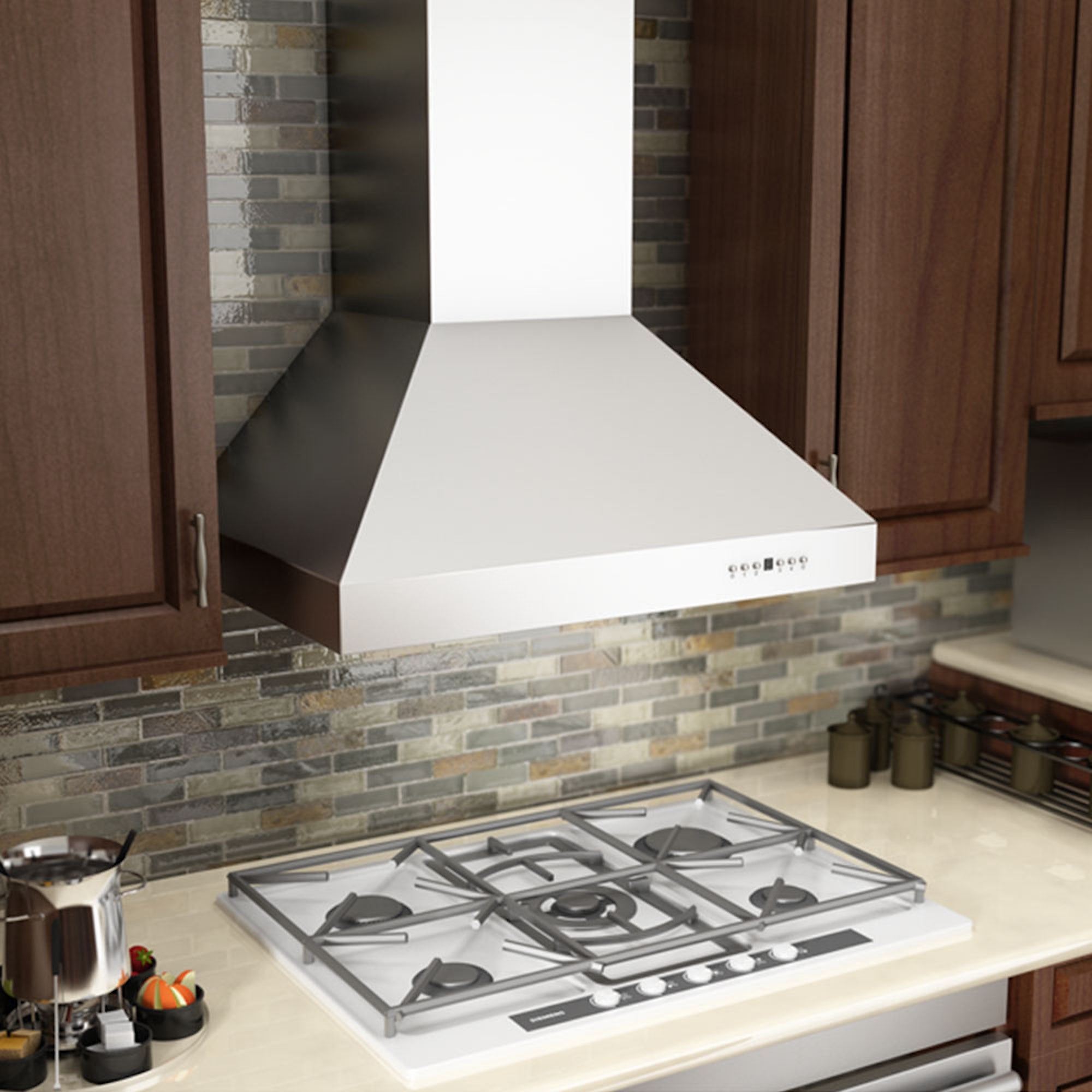 ZLINE Professional Convertible Vent Wall Mount Range Hood in Stainless Steel (667)