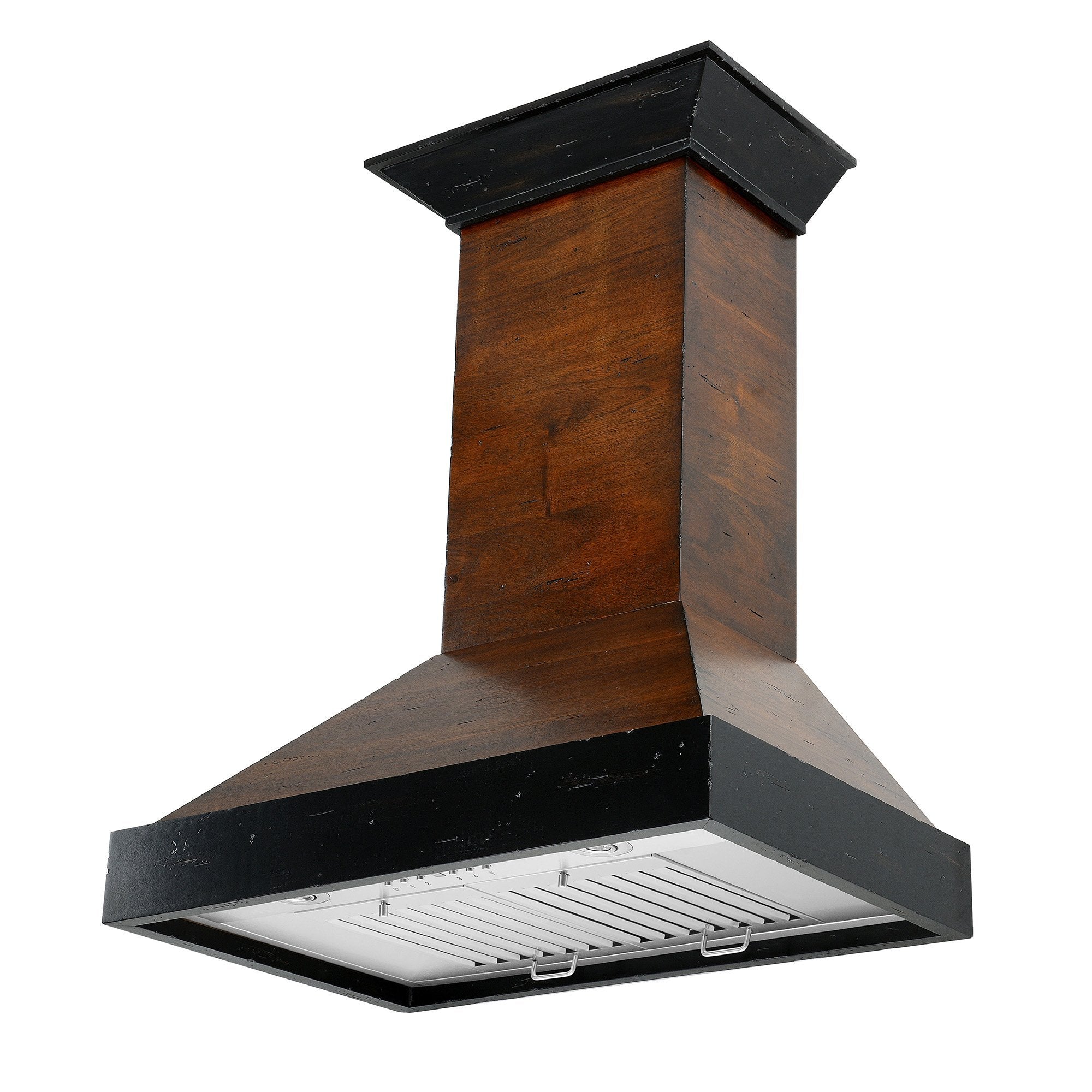 ZLINE Ducted Wooden Wall Mount Range Hood in Antigua and Walnut with Remote Motor (KBAR-RD)